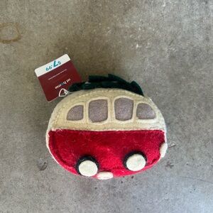 Red and Cream Felt Camper